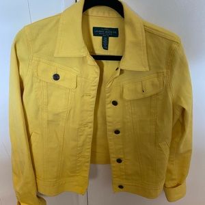 Yellow denim jacket